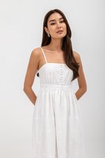 YASMIN EYELET CAMISOLE MIDI DRESS