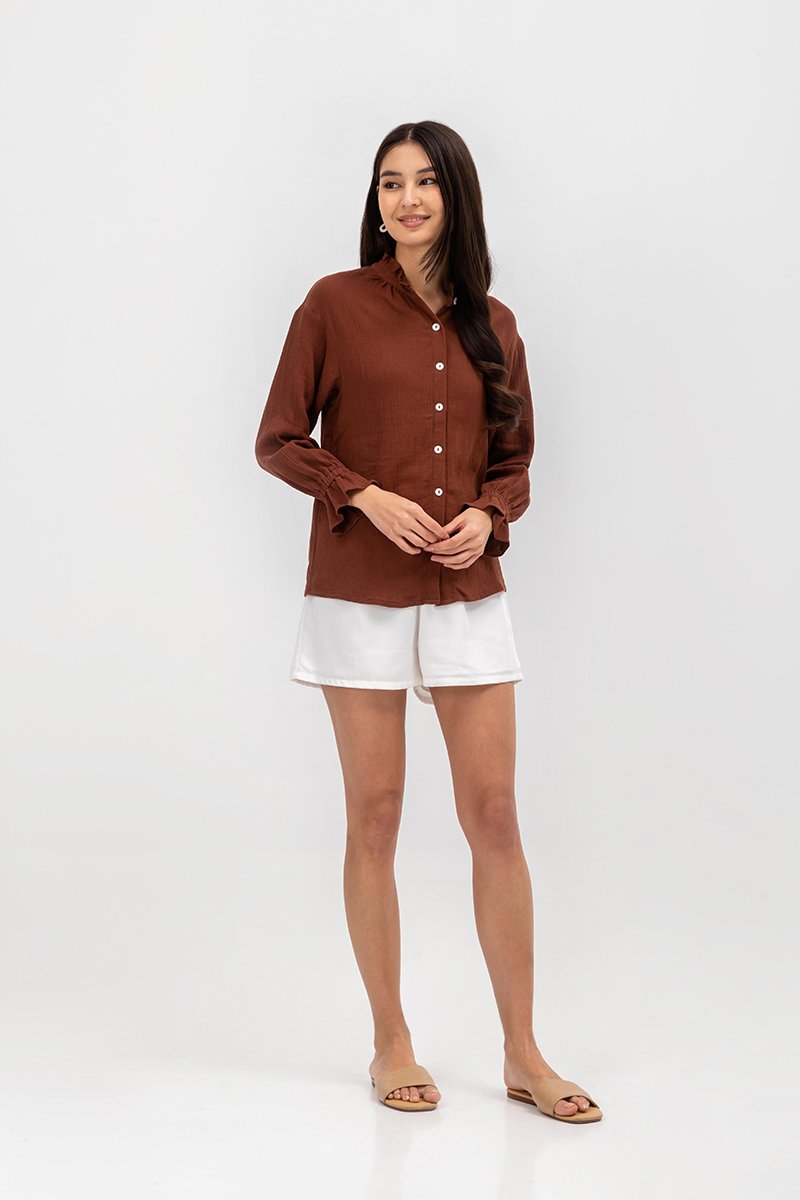ALICE BUTTONDOWN POET SHIRT
