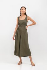 TYRA TENCEL ELASTIC WAISTBAND JUMPSUIT  TYRA TENCEL ELASTIC WAISTBAND JUMPSUIT