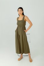 TYRA TENCEL ELASTIC WAISTBAND JUMPSUIT  TYRA TENCEL ELASTIC WAISTBAND JUMPSUIT