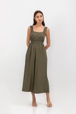 TYRA TENCEL ELASTIC WAISTBAND JUMPSUIT  TYRA TENCEL ELASTIC WAISTBAND JUMPSUIT