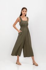 TYRA TENCEL ELASTIC WAISTBAND JUMPSUIT  TYRA TENCEL ELASTIC WAISTBAND JUMPSUIT