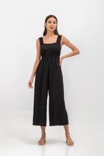 TYRA TENCEL ELASTIC WAISTBAND JUMPSUIT  TYRA TENCEL ELASTIC WAISTBAND JUMPSUIT