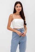 KYLIE LINEN CROPPED CAMISOLE