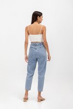 KYLIE LINEN CROPPED CAMISOLE