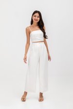 KYLIE LINEN CROPPED CAMISOLE