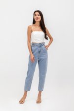 KYLIE LINEN CROPPED CAMISOLE