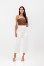 KYLIE LINEN CROPPED CAMISOLE