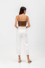 KYLIE LINEN CROPPED CAMISOLE