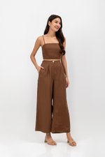 KYLIE LINEN CROPPED CAMISOLE
