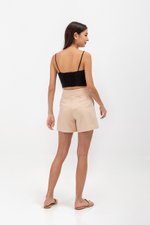 KYLIE LINEN CROPPED CAMISOLE