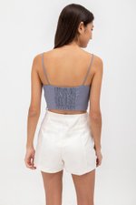 KYLIE LINEN CROPPED CAMISOLE