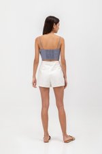 KYLIE LINEN CROPPED CAMISOLE