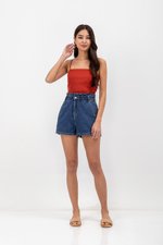 KYLIE LINEN CROPPED CAMISOLE