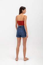 KYLIE LINEN CROPPED CAMISOLE