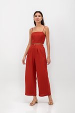 KYLIE LINEN CROPPED CAMISOLE