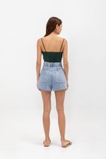 KYLIE LINEN CROPPED CAMISOLE