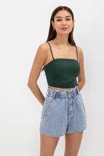 KYLIE LINEN CROPPED CAMISOLE