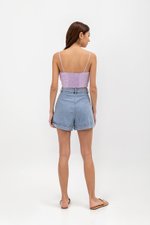 KYLIE LINEN CROPPED CAMISOLE