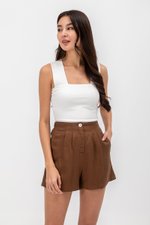 JULIANNE ELASTIC LINEN SHORTS