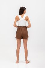 JULIANNE ELASTIC LINEN SHORTS