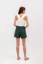 JULIANNE ELASTIC LINEN SHORTS