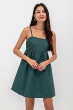LANI TEXTURED FIT &amp; FLARE MINI DRESS