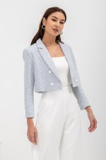 HANAIA CROPPED TWEED BLAZER HANAIA CROPPED TWEED BLAZER