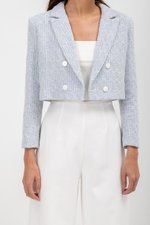 HANAIA CROPPED TWEED BLAZER HANAIA CROPPED TWEED BLAZER