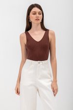 SHULA V NECK KNIT TOP
