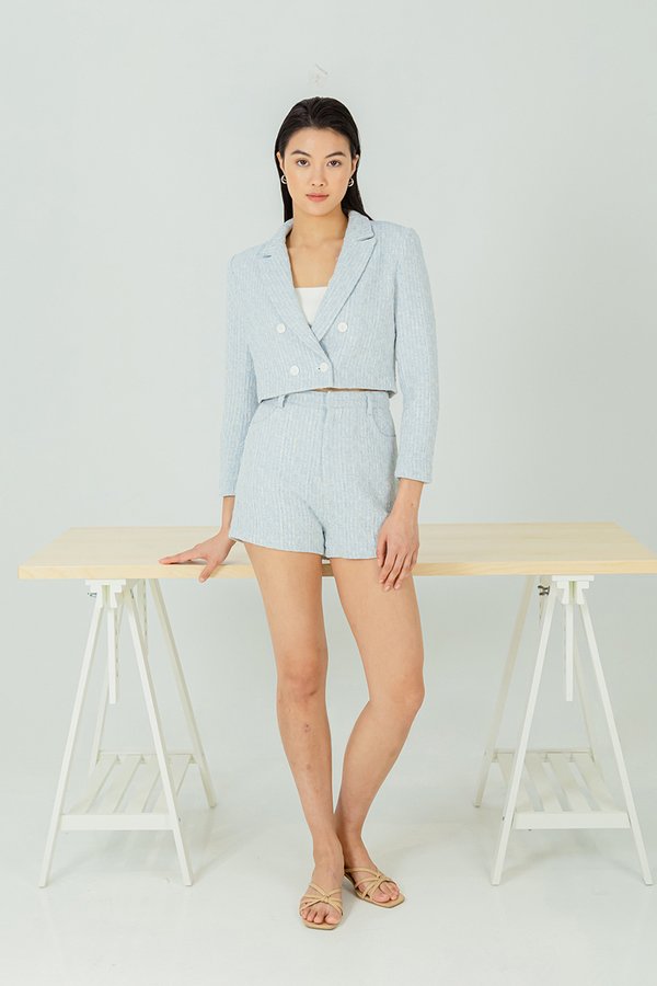 HANAIA CROPPED TWEED BLAZER HANAIA CROPPED TWEED BLAZER