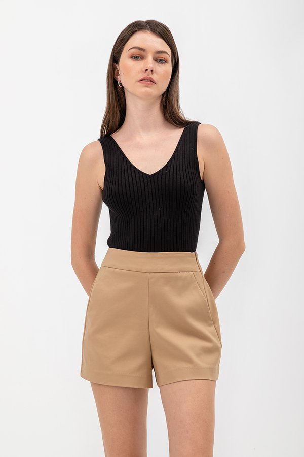 SHULA V NECK KNIT TOP