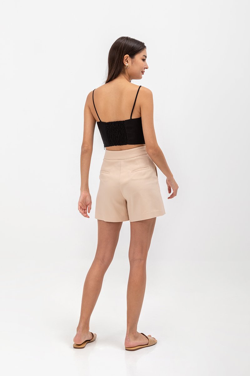 KYLIE LINEN CROPPED CAMISOLE