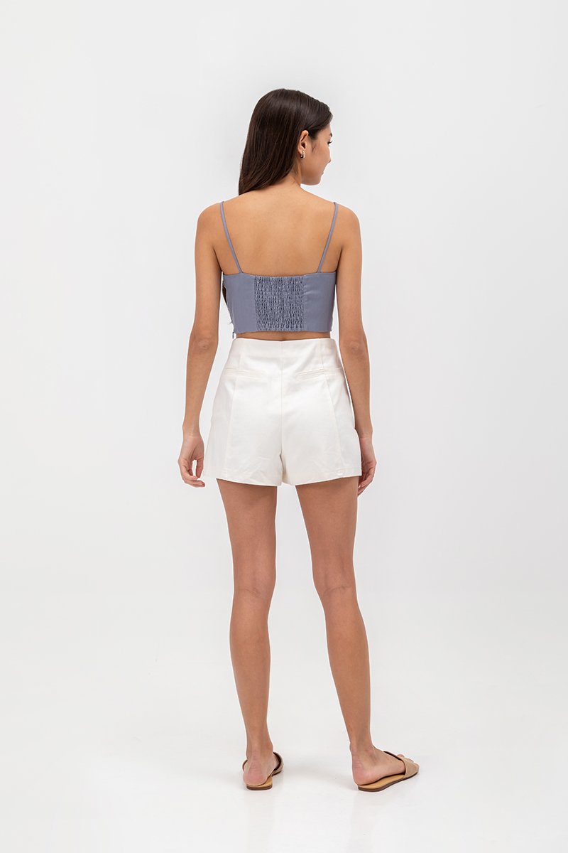 KYLIE LINEN CROPPED CAMISOLE