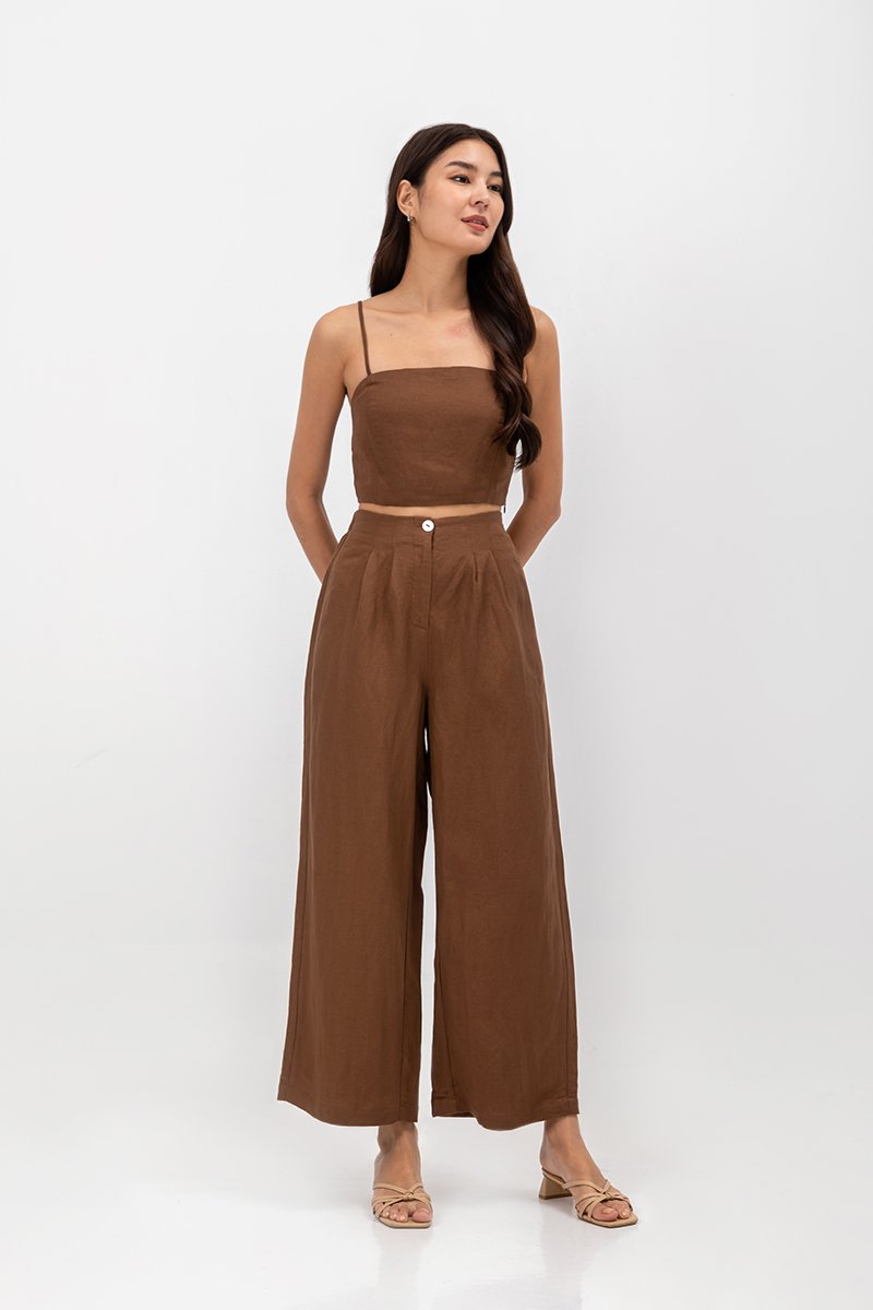 DANIA HIGHWAIST LINEN PANTS