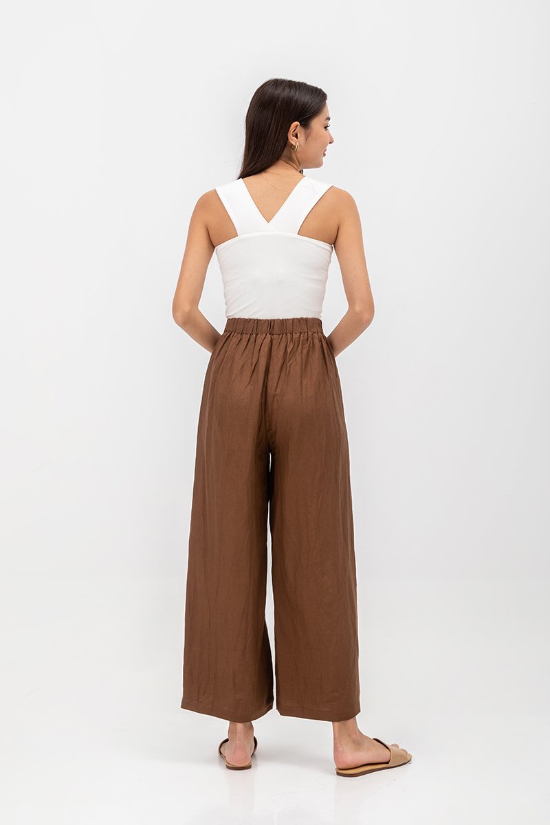 DANIA HIGHWAIST LINEN PANTS