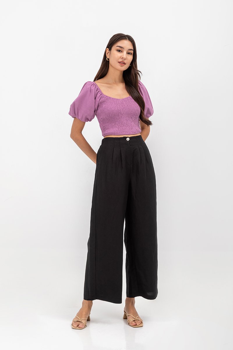 DANIA HIGHWAIST LINEN PANTS