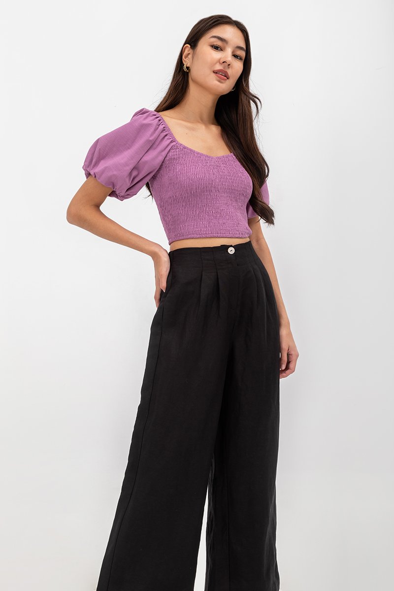 DANIA HIGHWAIST LINEN PANTS