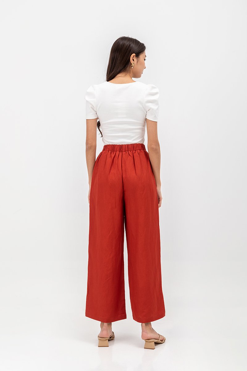 DANIA HIGHWAIST LINEN PANTS