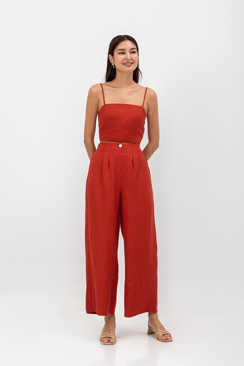DANIA HIGHWAIST LINEN PANTS
