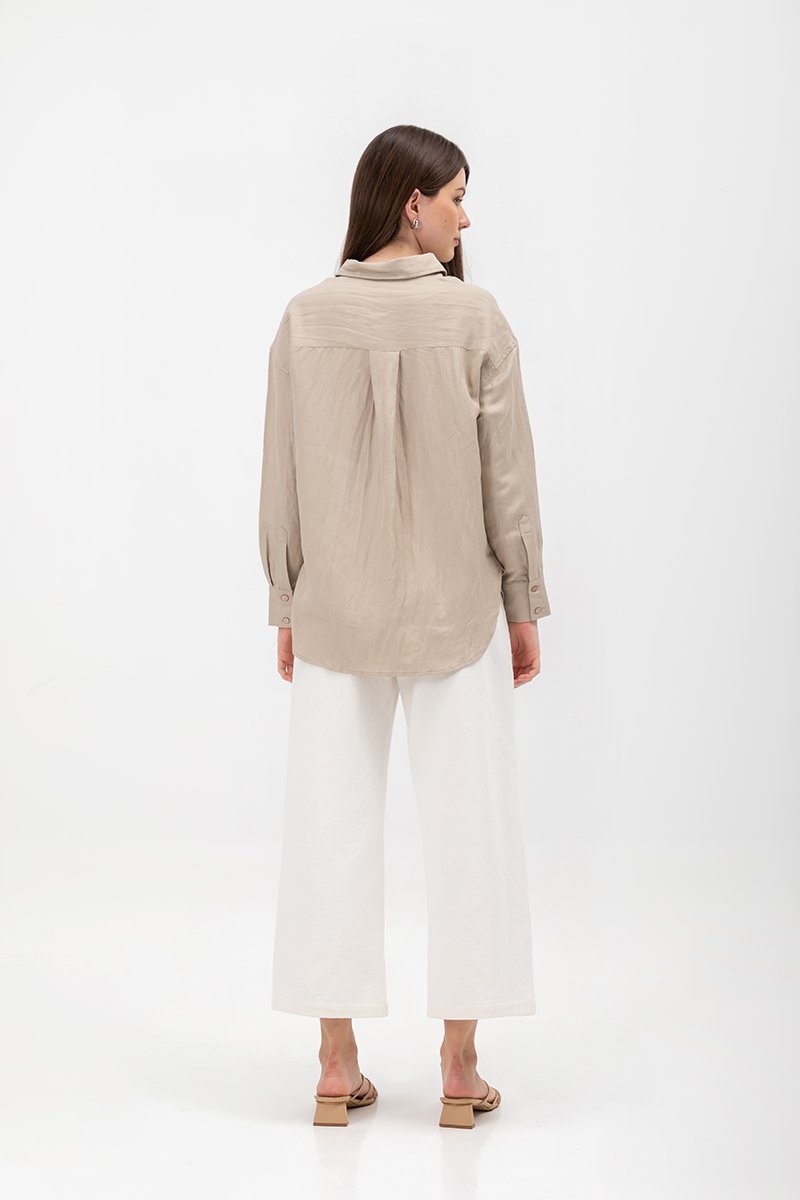 DAISY LINEN BUTTONDOWN SHIRT