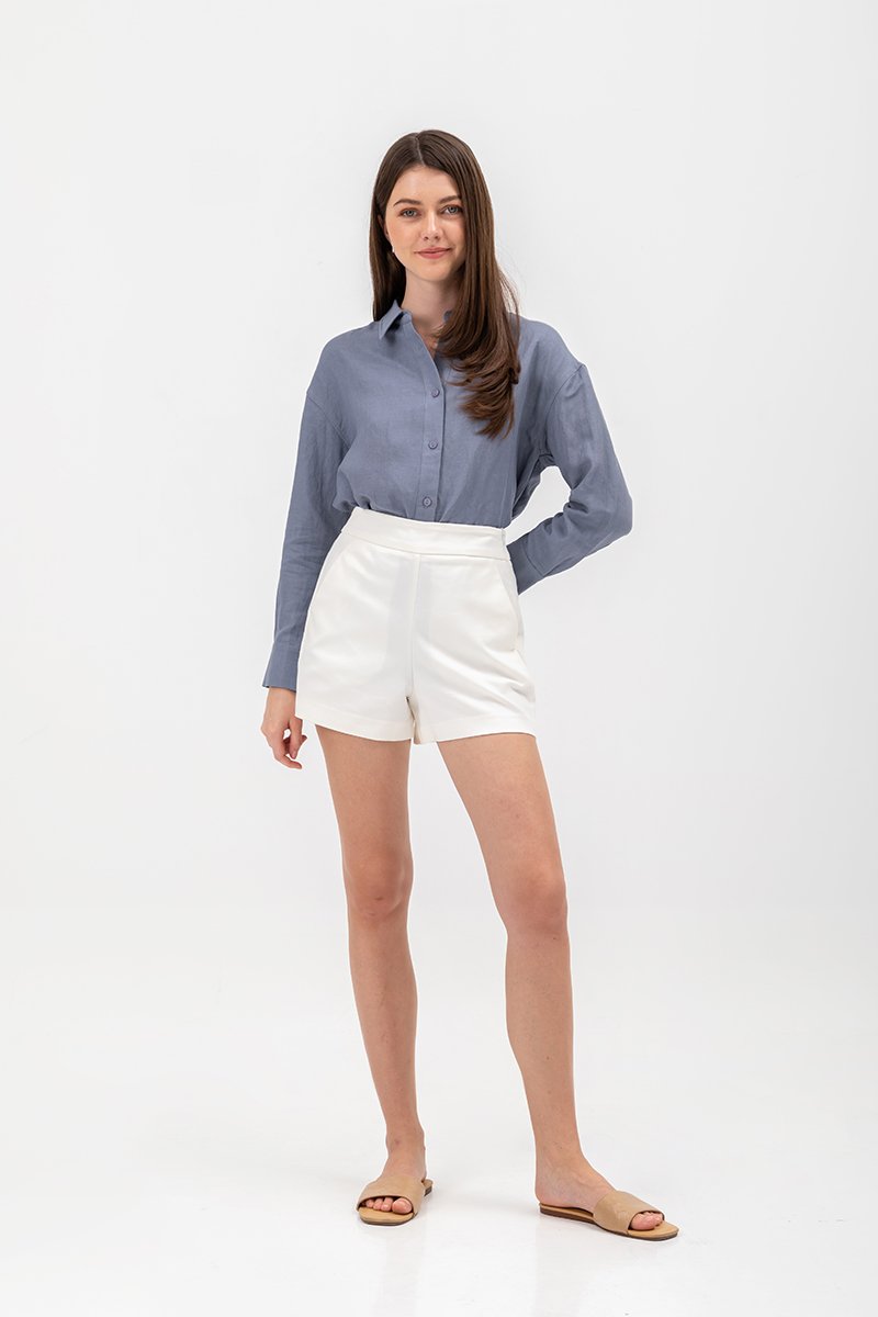 DAISY LINEN BUTTONDOWN SHIRT