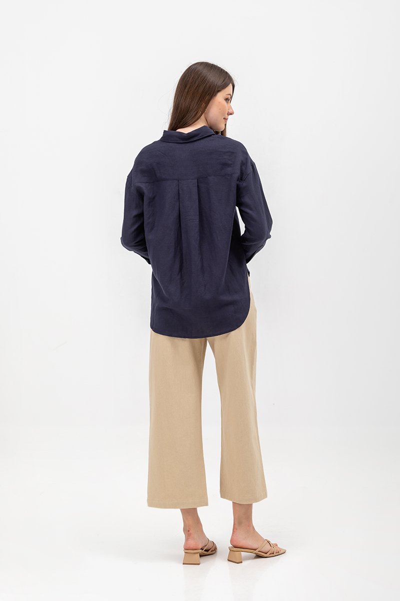 DAISY LINEN BUTTONDOWN SHIRT