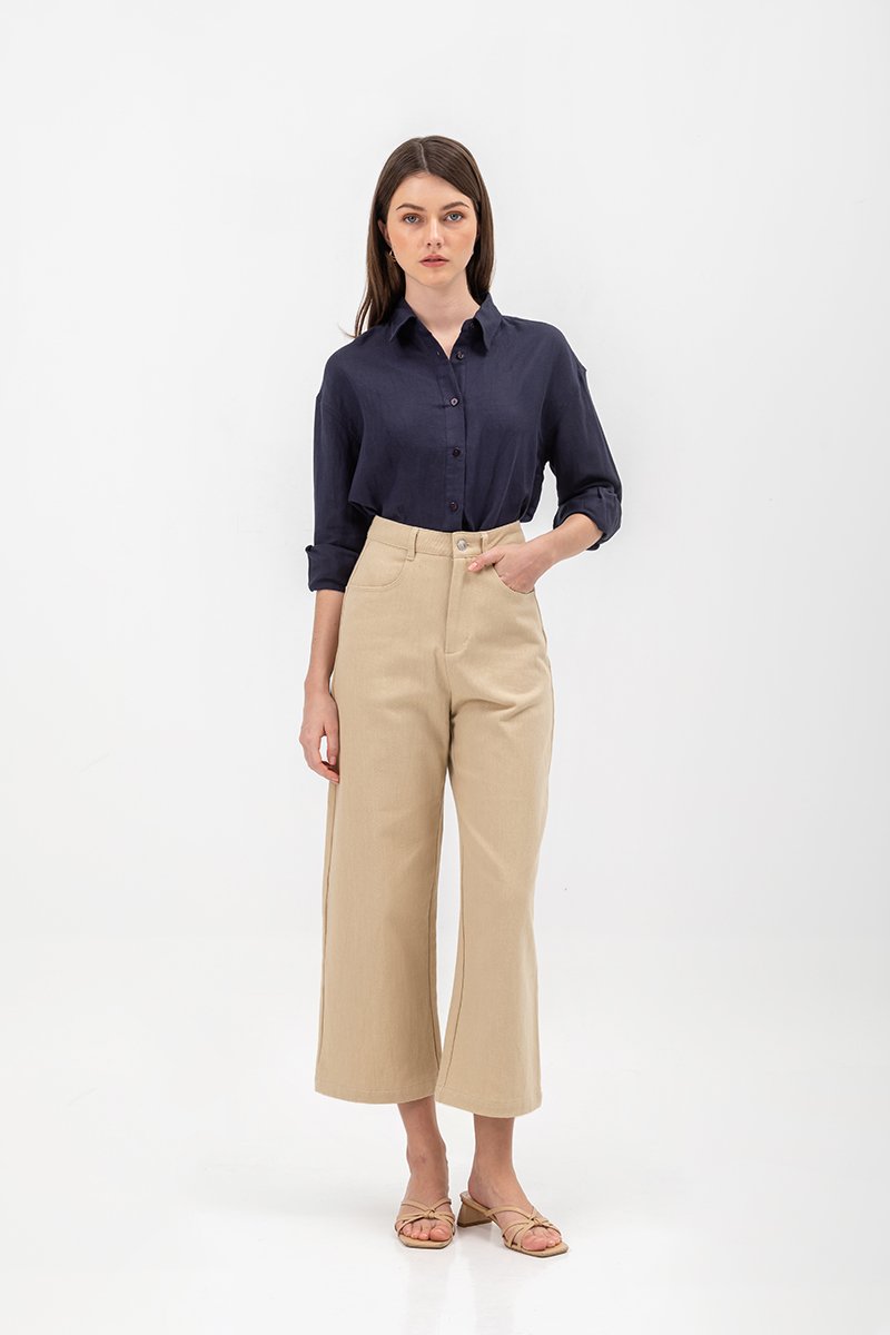 DAISY LINEN BUTTONDOWN SHIRT
