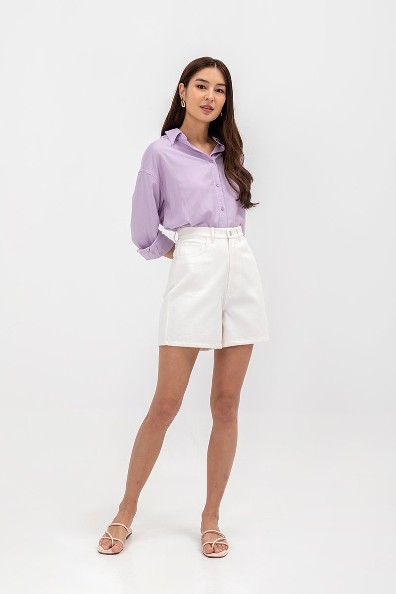 DAISY LINEN BUTTONDOWN SHIRT