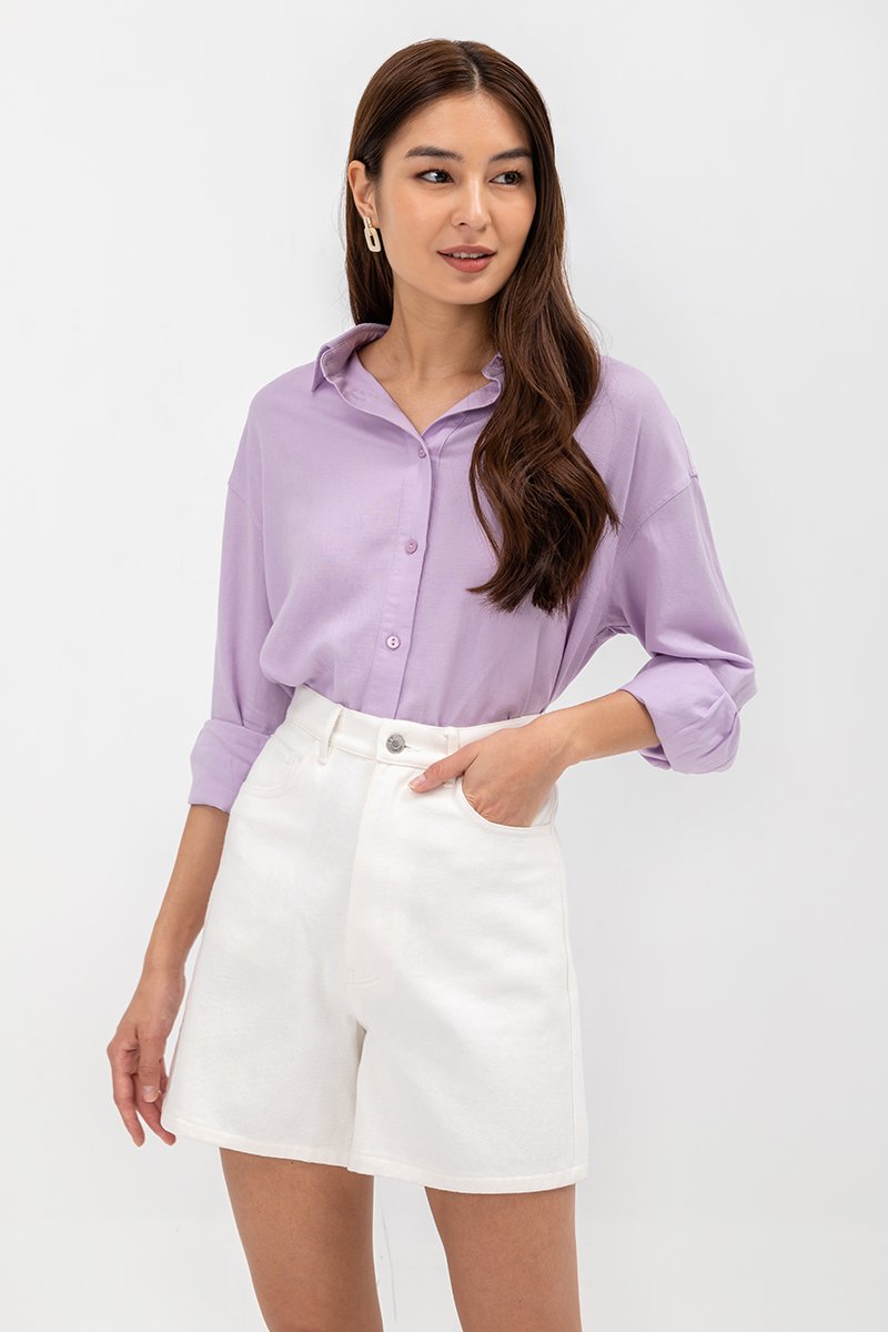 DAISY LINEN BUTTONDOWN SHIRT