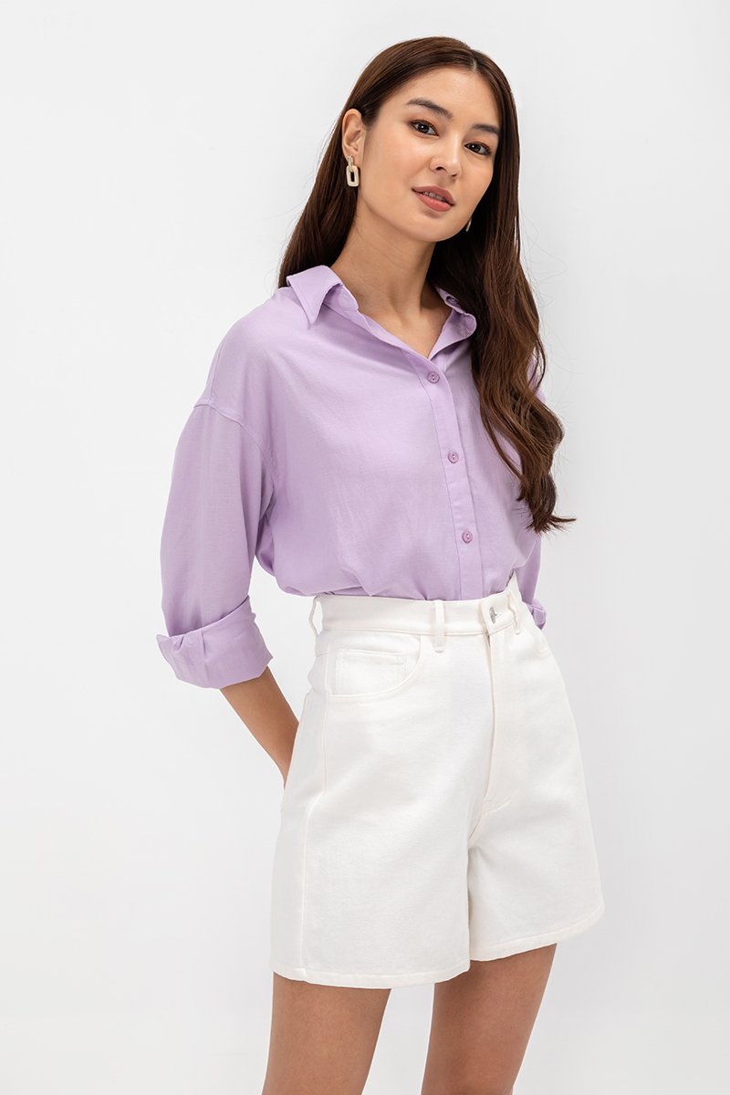 DAISY LINEN BUTTONDOWN SHIRT