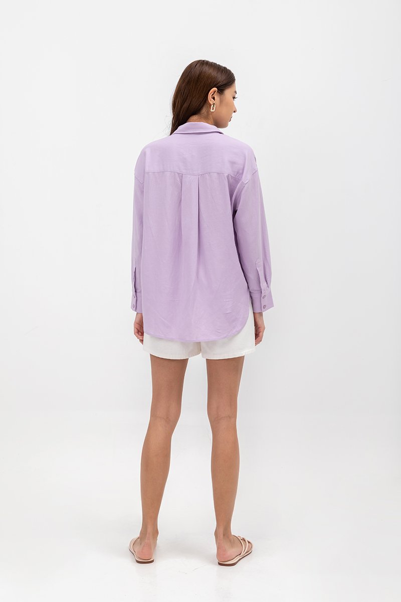 DAISY LINEN BUTTONDOWN SHIRT