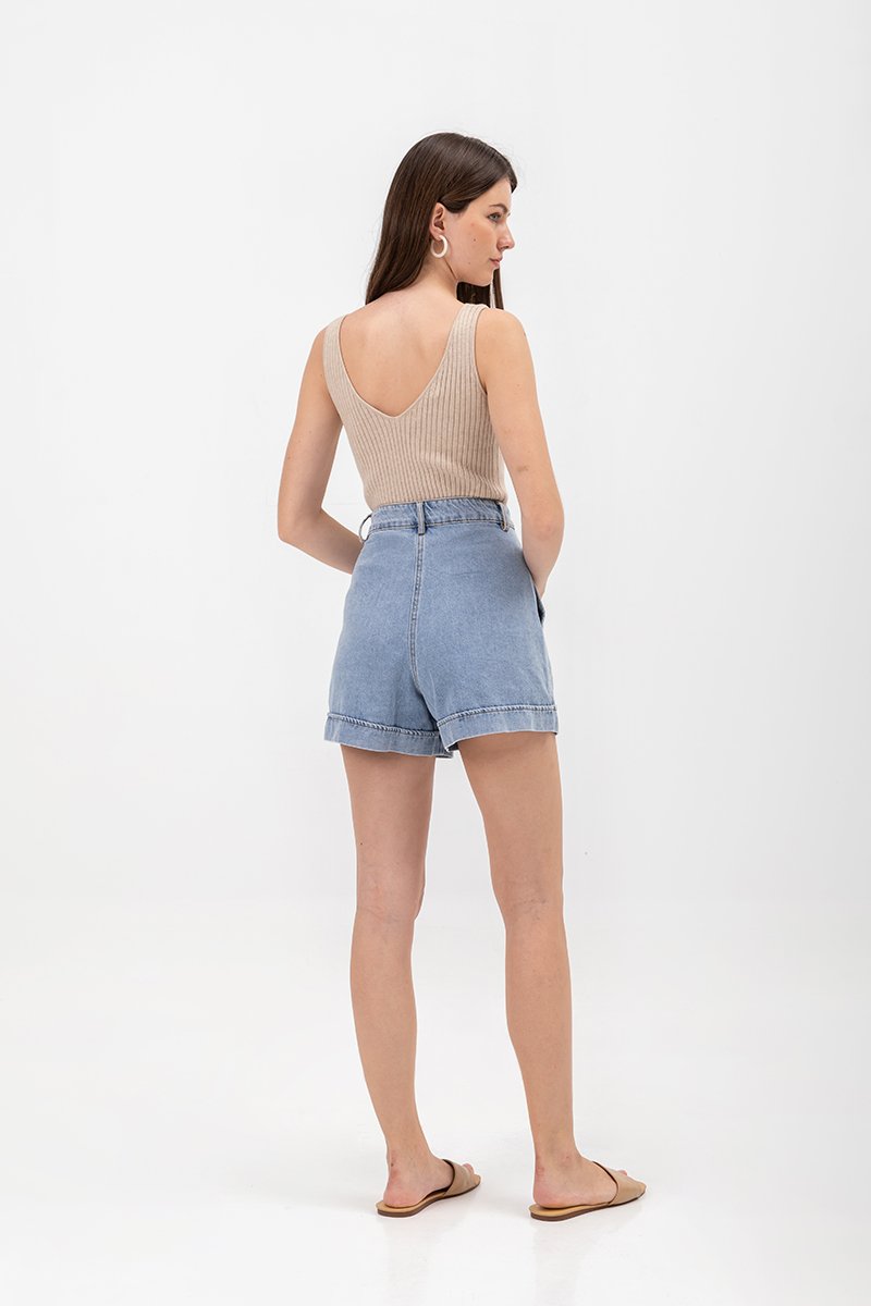 SHULA V NECK KNIT TOP