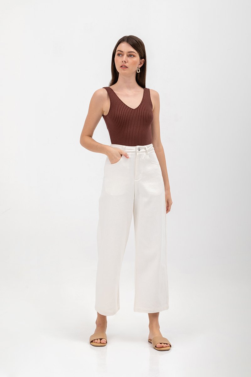 SHULA V NECK KNIT TOP